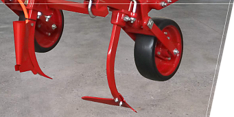 Gummireifen der Stützräder der Sektionen