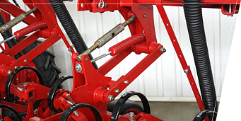 Parallelogrammaufhängung der Sektionen