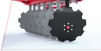SCHEIBEN MIT EINEM DURCHMESSER VON 560 MM SIND ZUR VORBEHANDLUNG DES BODENS BESTIMMT