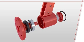 Konstruktion der Nabe der Schneideinheit