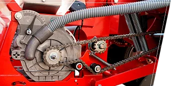 Dynamisches Design des Kettenspanners an der Sektion