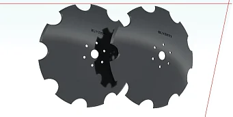 SCHEIBEN MIT EINEM DURCHMESSER VON 560 MM SIND ZUR VORBEHANDLUNG DES BODENS BESTIMMT